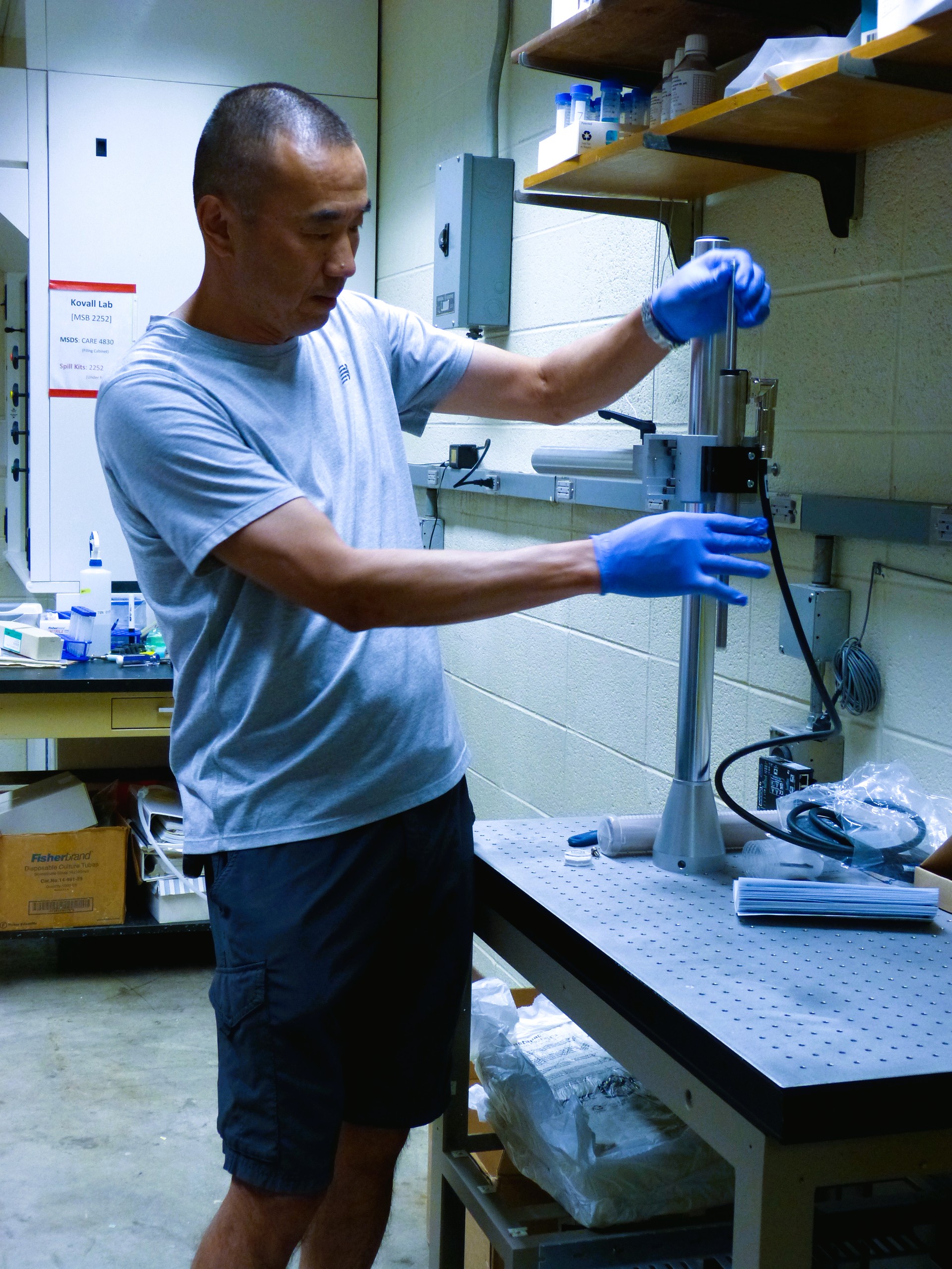Zhenyu joins the lab image