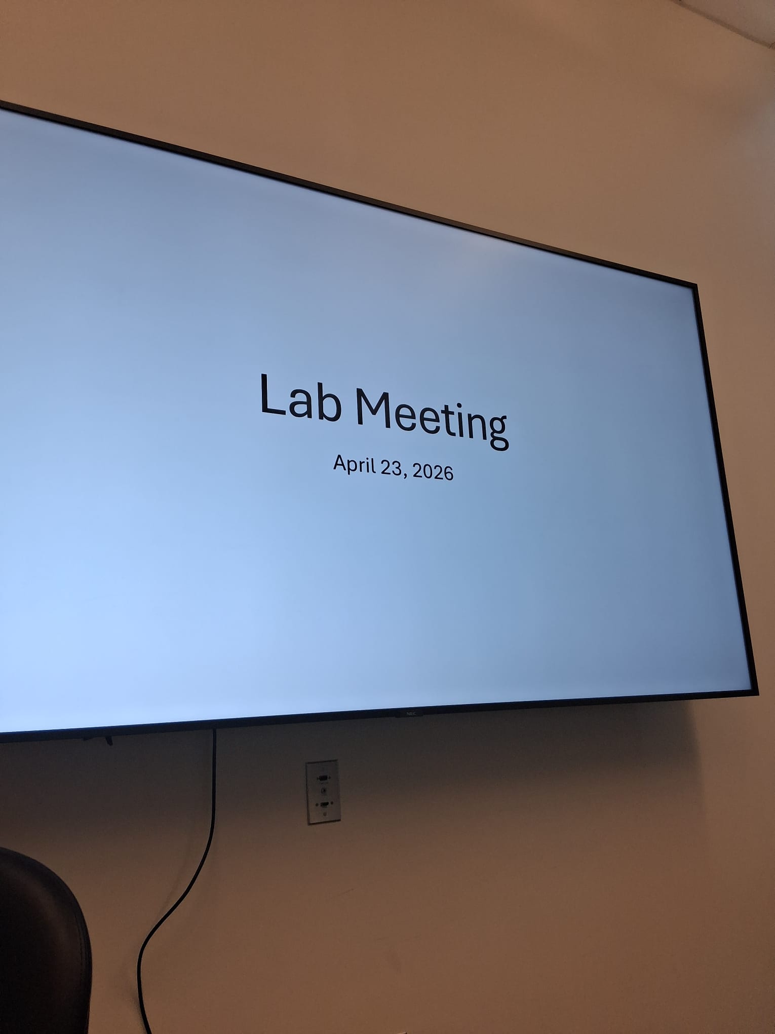 Our first lab meeting! image
